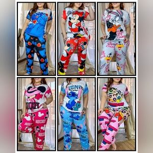 Women Disney Pajamas Pants Sets